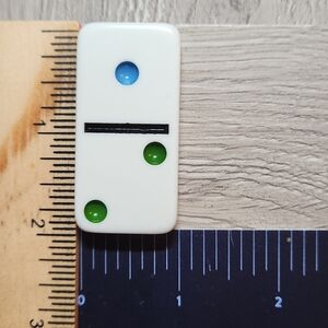 1:2 Replacement Dominoes Large Dot Shiny Color 2 X 1 X 3/8